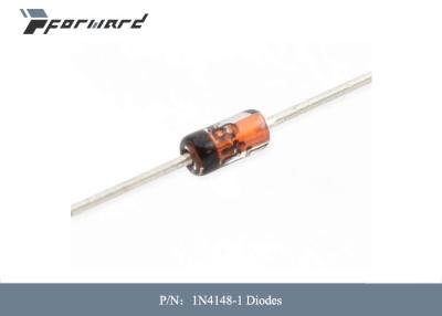 China Los diodos de las piezas 1N4148-1 de la aviación enarbolan el voltaje de revés 75 V Max Surge Current 2 A en venta