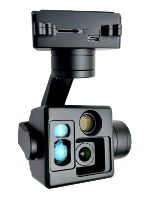 China Two fixed focal length EO +1100m LRF Small Gimbal Camera for sale