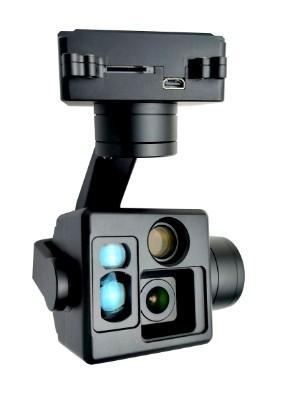 China Two fixed focal length EO +1100m LRF Small Gimbal Camera output en venta