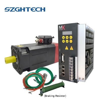 China Hot Selling GH 35N.m 8000PRM 5.5kw AC Spindle Milling Servo Motor For CNC Controller for sale