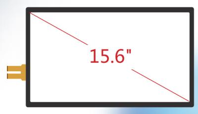 China 15,6 Zoll hervorstehende kapazitive transparente Touch Screen Platte mit G+G-Struktur zu verkaufen