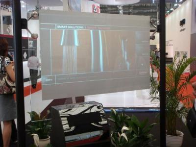 China Pared multi grande de la pantalla táctil del Lcd Dispay de 80 pulgadas del animal doméstico hoja nana del gris de la transparencia semi en venta