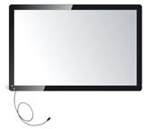 China 3mm Pure glass Transparent Infrared Touch Panel With Calibration , Abrasion-Resistant for sale