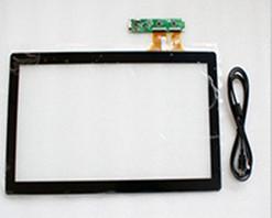 中国 注文 USB インターフェイスは 19 インチ ガラス キオスクのための容量性タッチスクリーンのパネルを写し出しました 販売のため