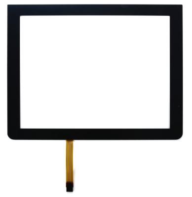 China Plano puro 18,5 de” pantalla resistente del panel táctil 5 alambres con el marco negro en venta