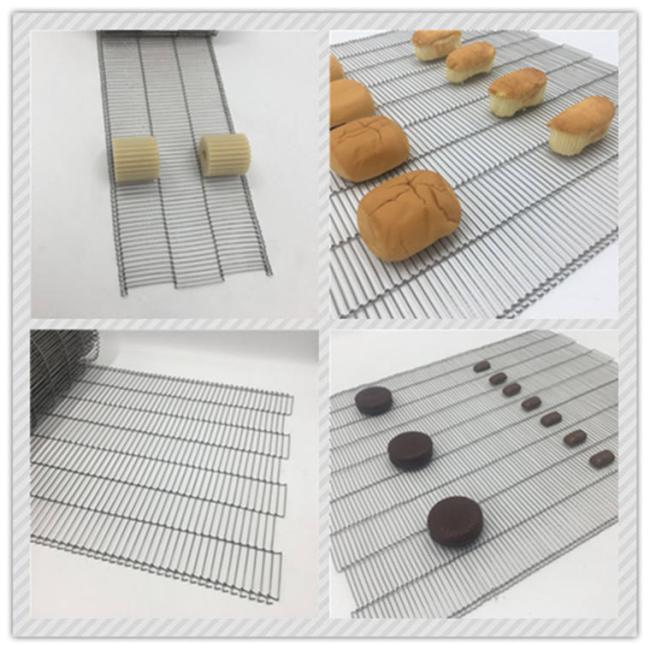 Corrosion and high temperature resistance 304 Stainless steel wire mesh ladder chain conveyor belt