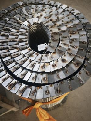 China Nickel White Stainless Steel Herringbone Conveyor Belt For Bakery for sale