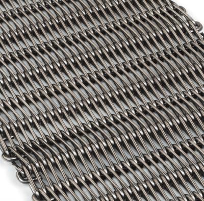 China Metal Conveyor Spiral Freezer Belt Stainless Steel Woven Screen Mesh for sale