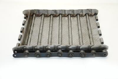 China Driven Roller Wire Mesh Conveyor Belt SS Slat Chain With Attachment for sale