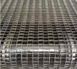 Chine Grillage adapté aux besoins du client de la bande de conveyeur d'acier inoxydable 25mm à vendre