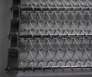 China Containuous Furnace Herringbone Conveyor Belt Mesh for sale