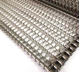 China SS 304 Plain Weave Wire Mesh Flat Wire Mesh Belt For Dry Nuts Roasting Machine for sale