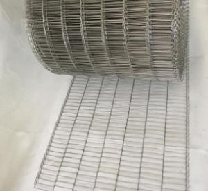 China SS304 SS316 Flat Mesh Type Conveyor Belt Wire For Chocolate Biscuit Conveying for sale