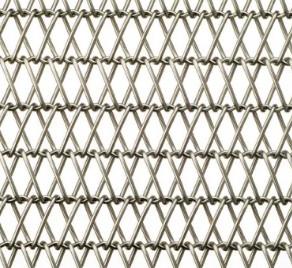 China Balanced Weave Chain Link steel Wire Mesh Cladding 904L stainless steel for sale