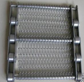 China Stainless Steel Metal Chain Conveyor Belt Mesh Sprocket Driven for sale