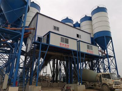 China 260kw Wet Dry Concrete Batching Plant Machine Belt Conveyor Batch Mix Plant for sale
