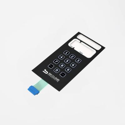 China Metal Pust Button Backlight Membrane Switch Flexible For Electronic Products for sale