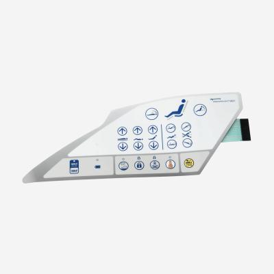 China Chave de teclado de membrana tátil PET durável para painéis de controle médico à venda