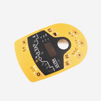 China DC 12 Volt PCB Membrane Switch Panel Irregular Shape With Glossy Matte Surface for sale