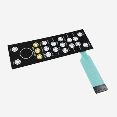 China Industrial Tactile Membrane Keypad , PET LED Backlight Membrane Switch for sale
