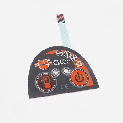 中国 OEM ODM の触覚膜スイッチ、電子 LED 膜キーパッドの不規則な形状 販売のため