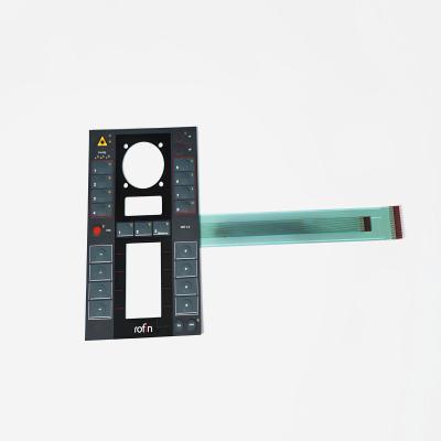 China Interruptor de membrana del contraluz de DC 12V, telclado numérico de membrana de encargo con la superficie mate brillante en venta