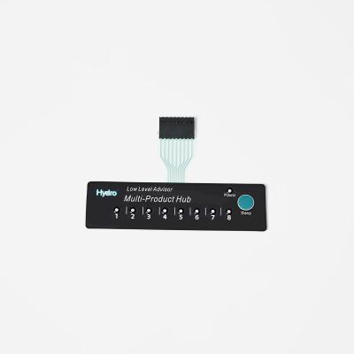 China White Blue Backlit Membrane Switches DC 12V With Glossy Matte Surface for sale