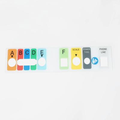 China Custom Indoor Graphic Overlay Membrane Switch With UV Printing for sale