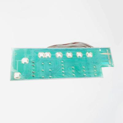 China Panel de interruptor de membrana de PCB de control electrónico con cúpula de metal en venta