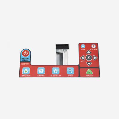 China Panel de interruptores de membrana de botón de empuje personalizado impermeable en venta