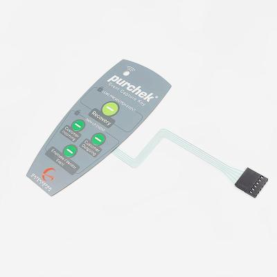 China Tactile PET Membrane Switch Membrane Keypad 0.25mm Thickness for sale