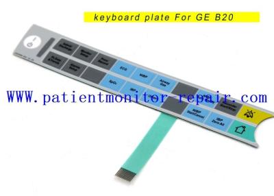 China Keyboard Plate with Bulk Stock for GE B20 B20i B40 B40i Monitor PN 2050566-002 02EN Button Sticker Monitor Button Panel for sale