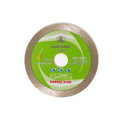 China 105×1.2×20MM 4 Inch Continuous Rim Diamond Blade For Tile Masonry for sale