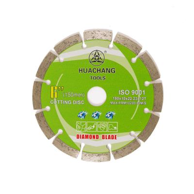 China Cold Press 6inch '150×1.4/2.0×10×22.23×12T Segmented Diamond Blade For General Purpose , Stone And Concrete Oem for sale