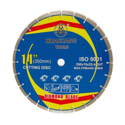 China 14 polegadas Diamond Concrete Saw Blade 350mm Diamond Cutting Disc For Metal à venda