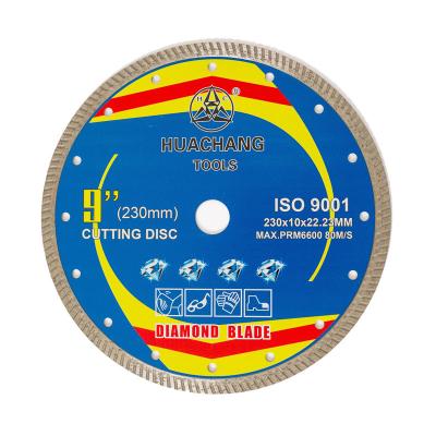 China high quality 9inch 230mm Porcelain Diamond Blade 230 X 22mm for sale