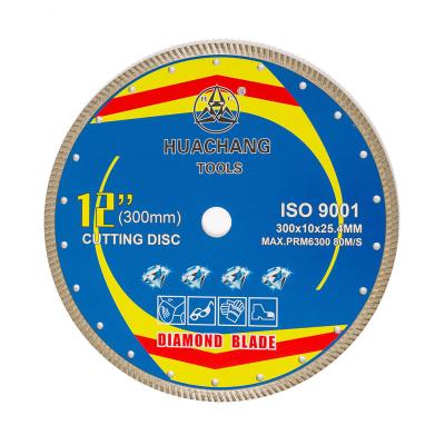 China 12inch 300mm Porcelain Diamond Blade High Quality For Cutting Porcelain Tiles 25.4mm Bore for sale