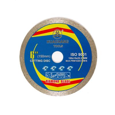 China 6 inch wet tile saw diamond blade for miter saw 22.23mm bore 150mm tile cutting blade for sale
