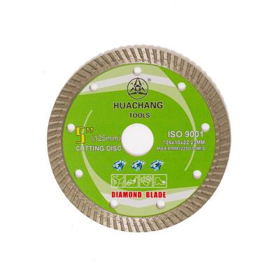 China Cold Press 5inch '125×1.2/2.0×10×22.23mm Turbo Diamond Blade For General Purpose , Ceramic , Marble And Concrete for sale