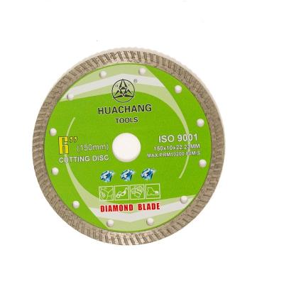 China Cold Press 6inch '150×1.4/2.4×10×22.23mm Turbo Diamond Blade high quality For General Purpose , Ceramic , Marble for sale