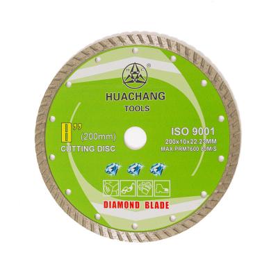 China Turbo Diamond Blade Cold Press 8inch 200×10×22.23mm High Quality For General Purpose , Ceramic , Marble for sale
