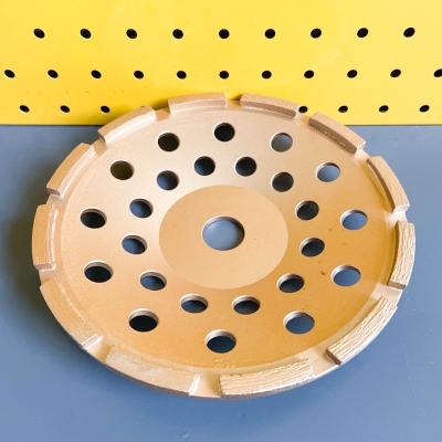 China Factory 9inch Laser Welded 230mm Diamond Single Row Grinding Cup Wheel For Concrete , Stone,Hard Building Materials for sale