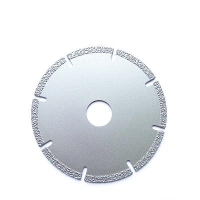 China High quality 105×0.5/1.0×5×20×8T Vacuum Brazed Diamond Grinding Cutting Disc for stone ceramic plastic marble for sale
