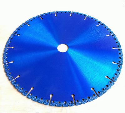 China Good Look 9inch 230×1.8/2.7×8×18T×22.23 Vacuum Brazed Diamond Grinding Cutting Disc For Stone Ceramic Plastic Marble​ for sale