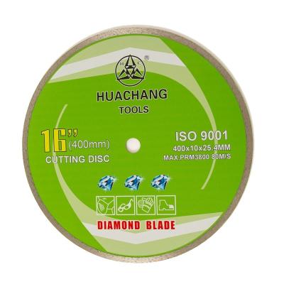 China Cold Press 16inch '400×2.6/3.4×10×25.4mm Continuous Rim Diamond Blade For For General Purpose ,Ceramic for sale