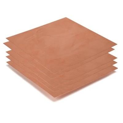 China 0.1 Mm 0.2 Mm 0.3 Mm Annealed Copper Sheet Plate Cu Electroplating Process for sale