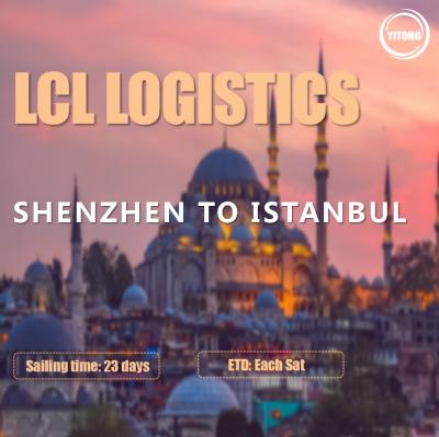 Chine WIFFA NVOCC moins que l'expédition de charge de conteneur de Shenzhen vers Istanbul Turquie à vendre