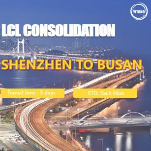 China LCL International Shipping From Shenzhen To Busan for sale