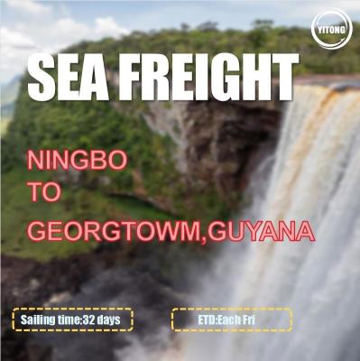 China Port To Port HPL Liner Sea Freight Logistics From Ningbo To Georgetown Guyana for sale