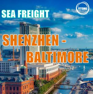 Chine Service mondial de logistique de fret maritime NVOCC de Shenzhen en Chine à Baltimore aux États-Unis à vendre